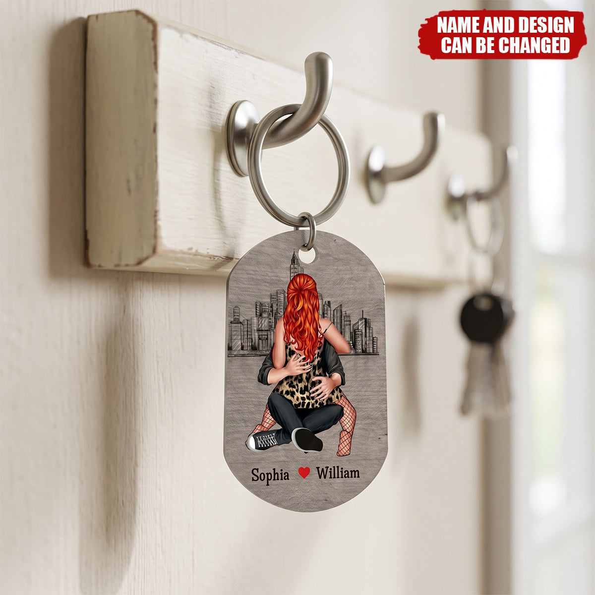 I Need You Tonight So Get Home Safe-Personalized Stainless Steel Keychain- Couple Gift- Keychain For Couple