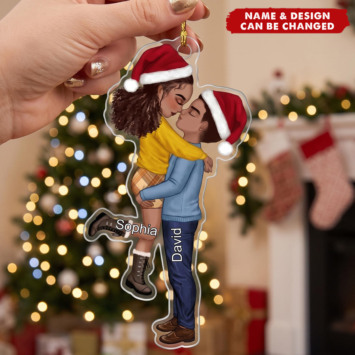 Christmas Couple Personalized Ornament - Perfect Gift For Your Loved One