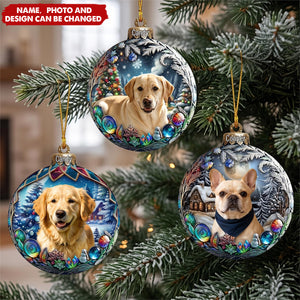 Custom Photo Pets Make Our Lives Whole - Dog & Cat Personalized Ornament