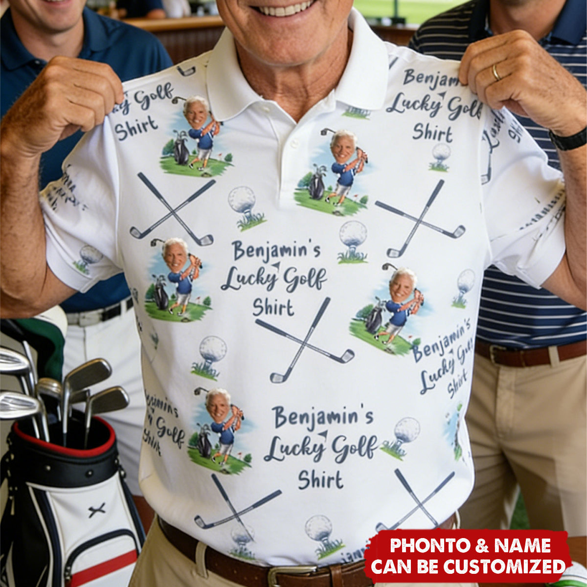 My Lucky Golf Shirt - Personalized Photo Polo Shirt