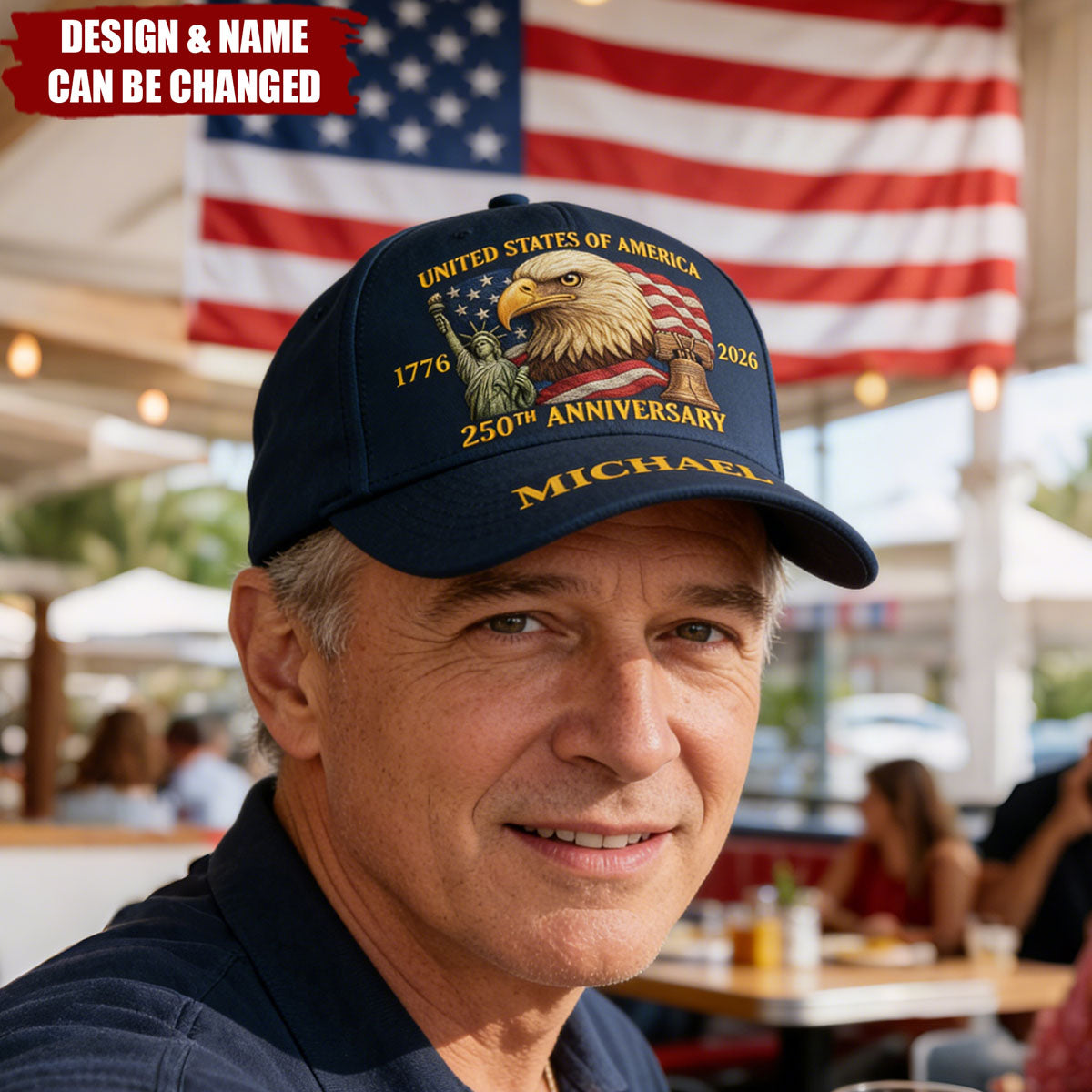 250th Anniversary - Personalized Bald Eagle Classic Cap