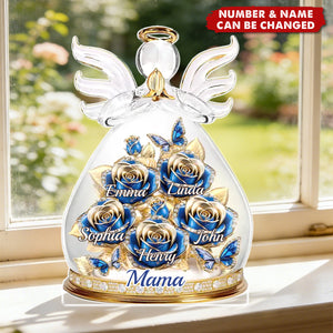 Acrylic Plaque - Personalized Mother's Day Gifts For Mom, Grandma - An Angel’s Embrace Of Love