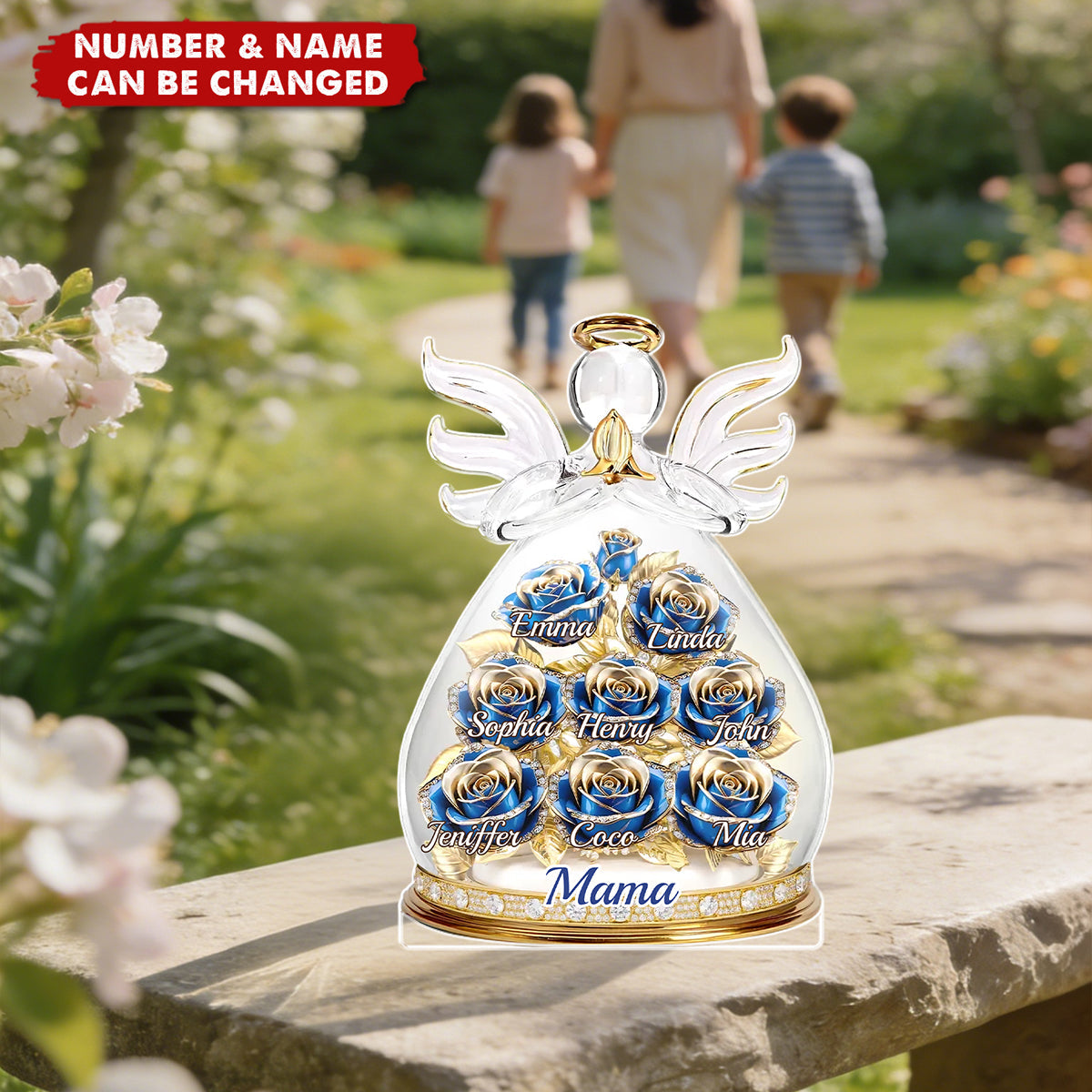 Acrylic Plaque - Personalized Mother's Day Gifts For Mom, Grandma - An Angel’s Embrace Of Love