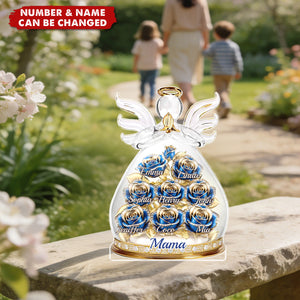 Acrylic Plaque - Personalized Mother's Day Gifts For Mom, Grandma - An Angel’s Embrace Of Love