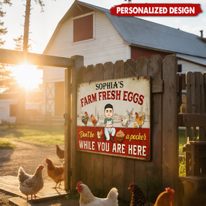 Rise And Shine Mother Cluckers - Personalized Metal Sign