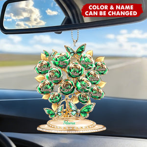Acrylic Car Ornament - Personalized Mother's Day Gifts For Mom, Grandma - Love Rooted In Motherhood