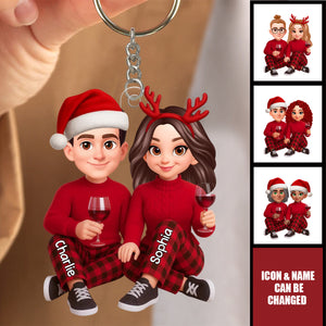 I'm Yours No Returns or Refunds - Personalized Acrylic Keychain - Christmas Gift for Couple