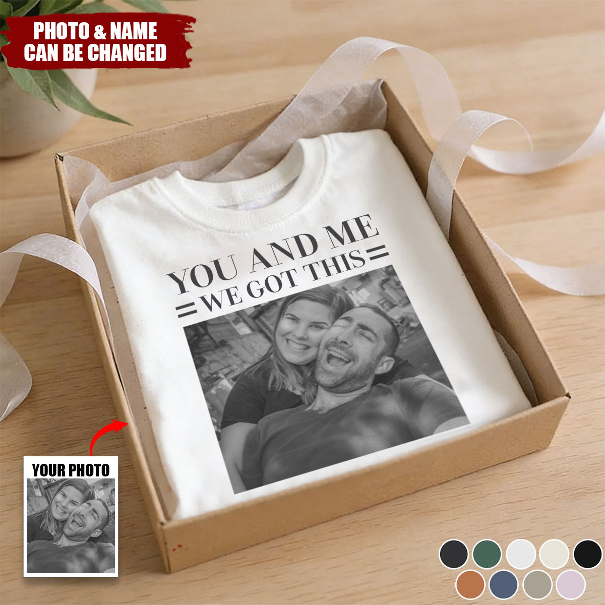 Annoying Each Other ... And Still Going Strong - Vintage Version - Personalized Photo Comfort Tee