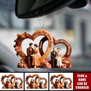 Love Through Time - Personalized Car Ornament