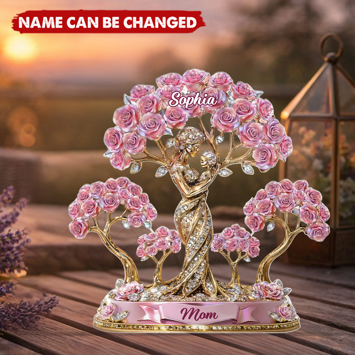 The Love Between Mother And Her Kids - Personalized Acrylic Block Plaque - Heartfelt Gift For Mom, Grandma