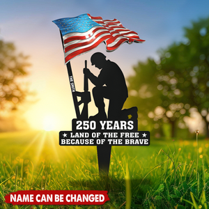250 Years Of Defending Liberty - Personalized Metal Garden Stake
