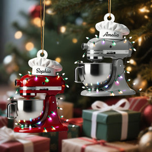 Custom Name Kitchen Aid Personalized Mixer Christmas Ornament - Gift for Bakers & Chefs