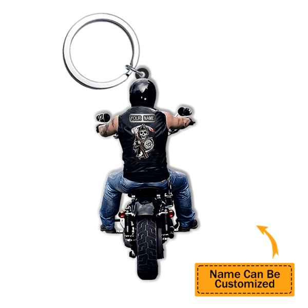 Personalized Biker Vr2 Acrylic Keychain