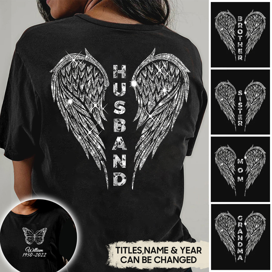 Angel Wings Memorial Personalized T-shirt
