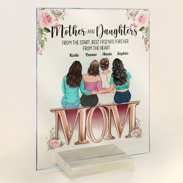 Mother And Daughter - Personalized Acrylic Plaque - Birthday Gift Mother's Day Gift For Mom, Daughters