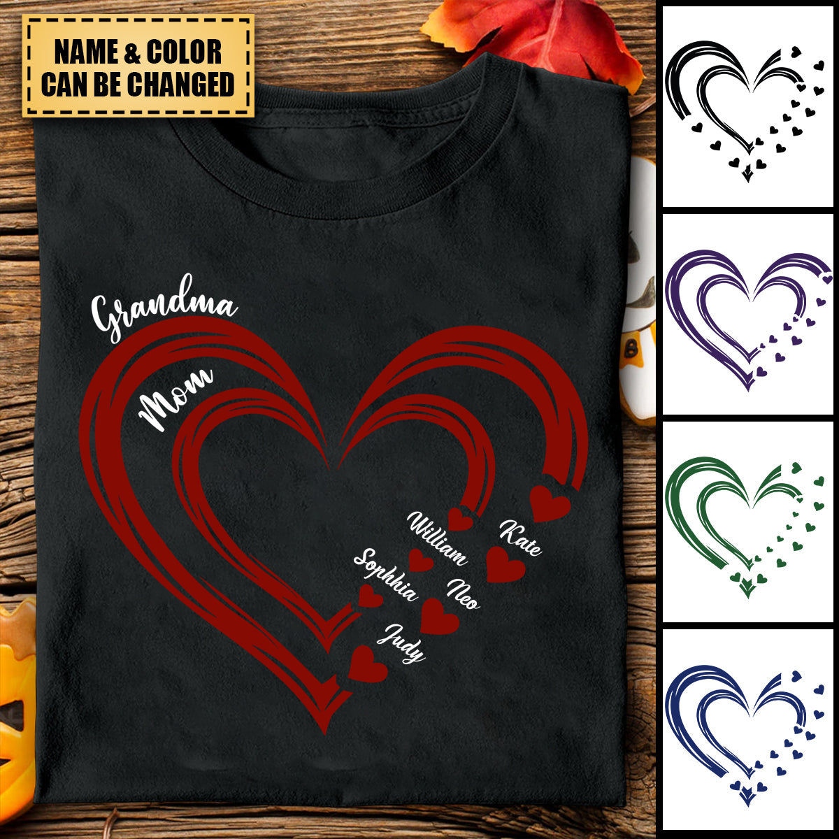 Mom's Grandma's Sweethearts - Gift For Mother, Grandmother - Personalized T-shirt
