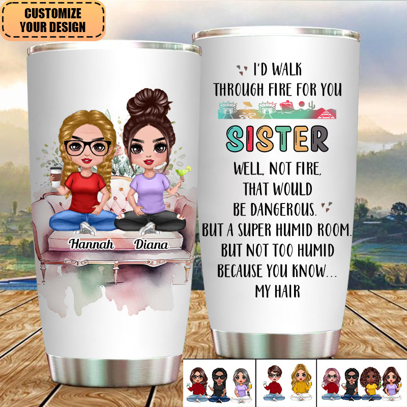 Sisters - Sisters Forever - Personalized Tumbler - Gift For friends
