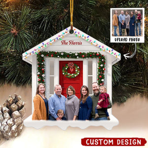 Our Family 2023 - Personalized Custom Photo Mica Ornament - Christmas Gift For Family Members