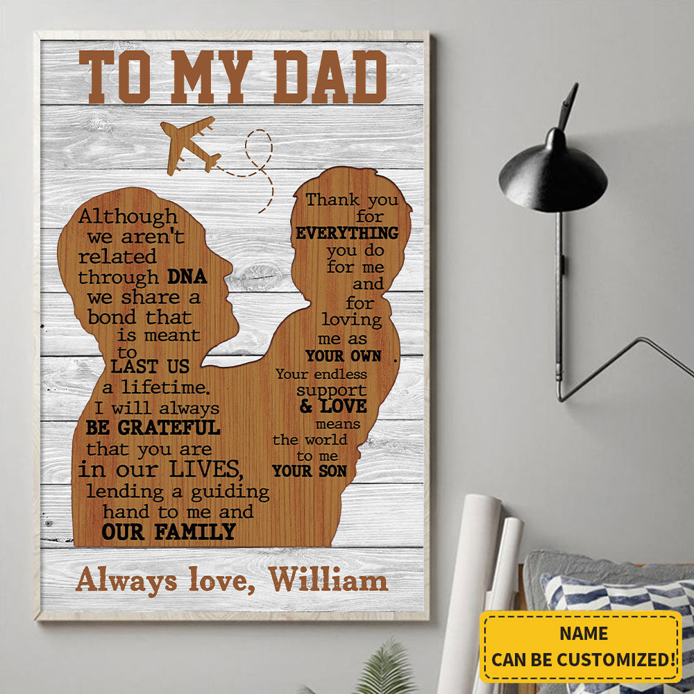 Personalized Gift For Dad From Son - Thank You For Everything You Do For Me Poster