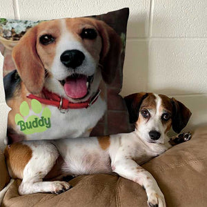 Pet's Face On A Pillow - Personalized Pillow (Insert Included)