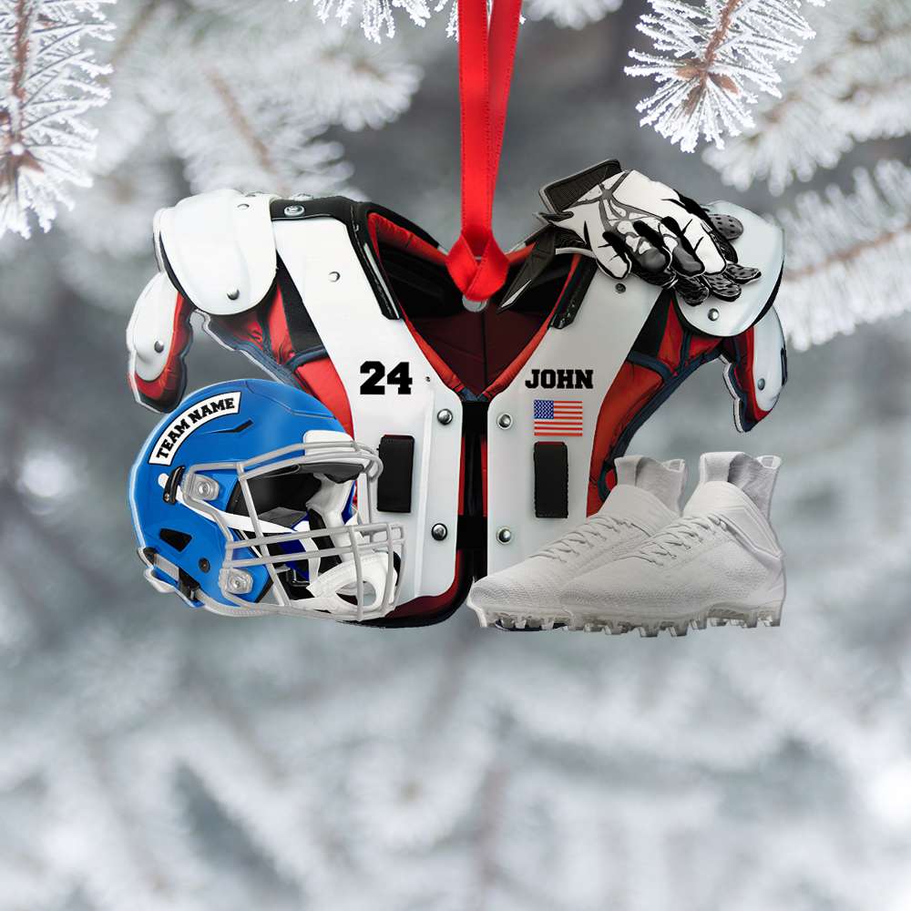 American Football Acrylic Ornament, Personalized Ornament