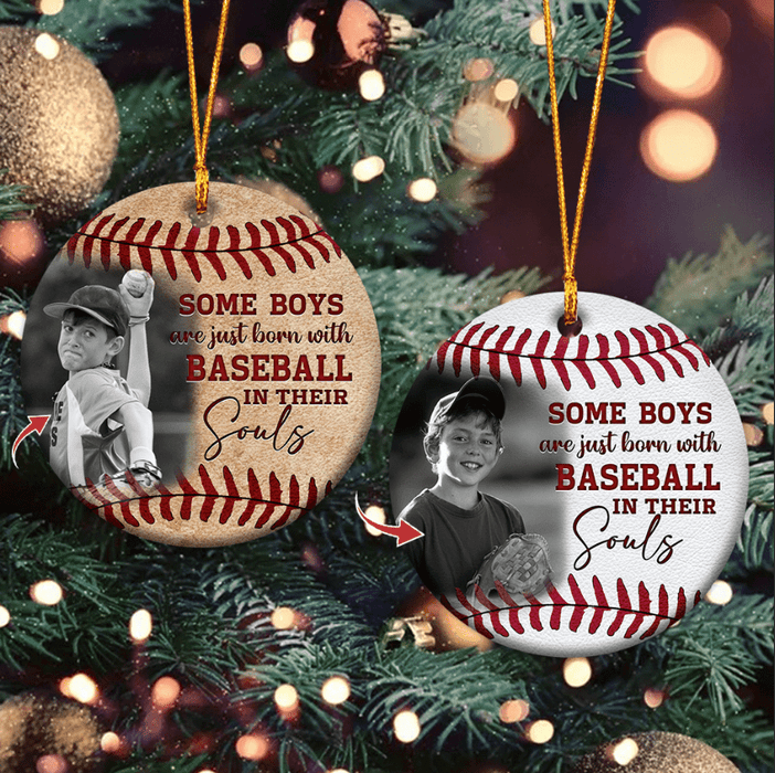 Upload Image Some Boys Are Just Born With Baseball Ornament