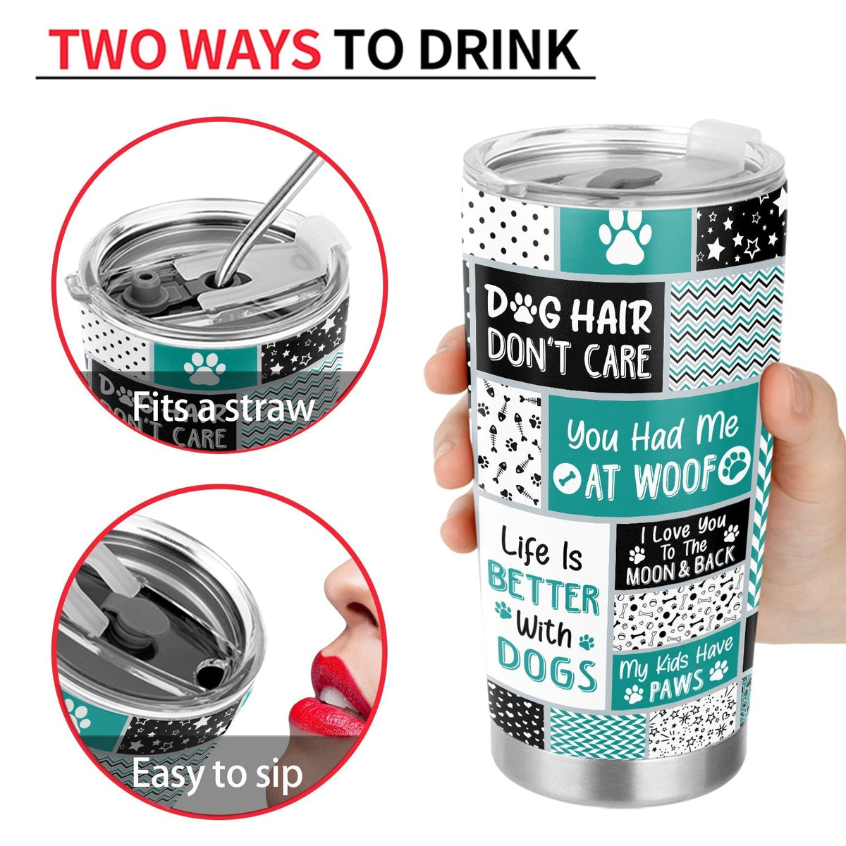 Dog Mom, Dog Dad - Birthday, Loving, Funny Gift For Dog Lover, Pet Owner - Personalized Custom Tumbler