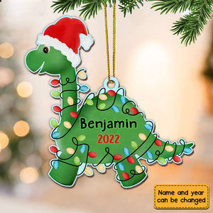 Grandson Son Dinosaur Christmas Ornament